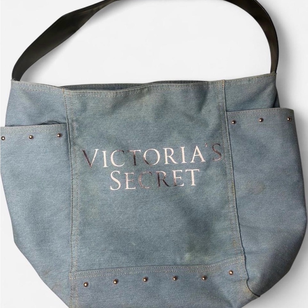Victoria's Secret Denim Blue Tote